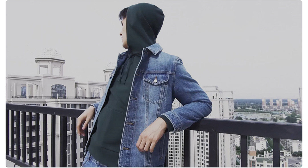 Xiaomi COTTONSMITH Simple Fashion Lapel Cotton Denim Jacket Size M