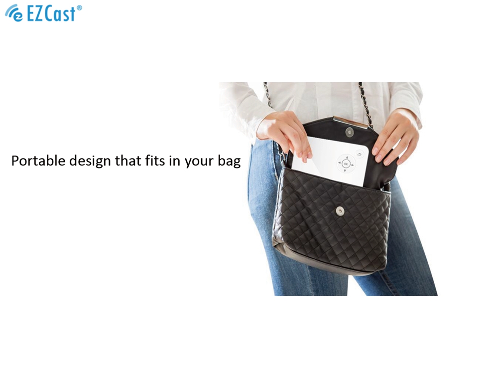 Ezcast Beam Mini Projector J2 Built-In Battery Support iOS/Android Device Ezcast/Ezwire