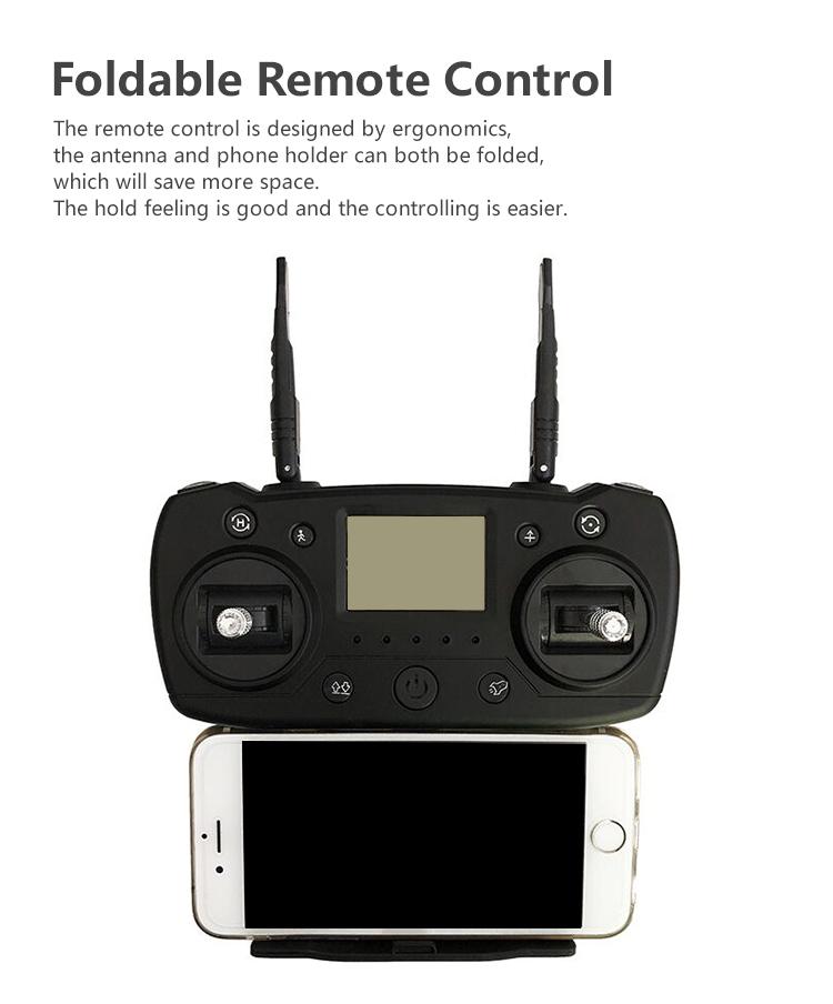 AOSENMA CG033 5G 1080P FHD WIFI FPV RC Drone Servo Gimbal Foldable Brushless with GPS Follow Me Mode RTF - Black