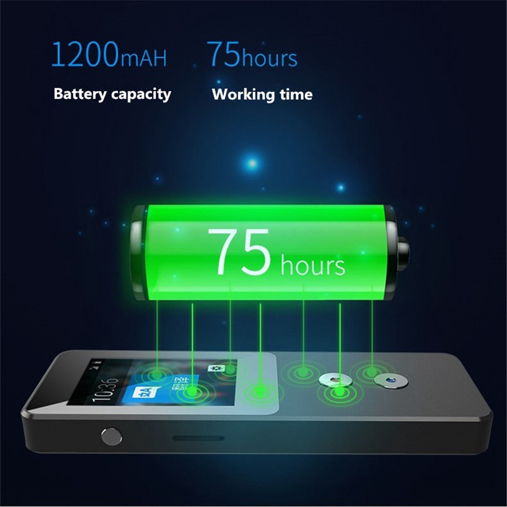 Binai T9-4G Smart Voice Translator 44 Languages Mini Bluetooth 4.0 2.4 Inch LCD - Black
