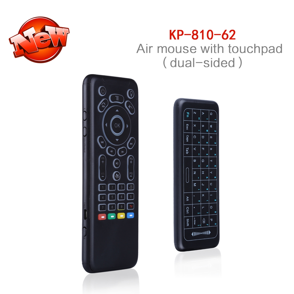 iPazzPort KP-62 7-Colour Backlight Full Touchpad 6-Axis Air Mouse 2.4G RF Mode Compatible with Windows/Android/iOS