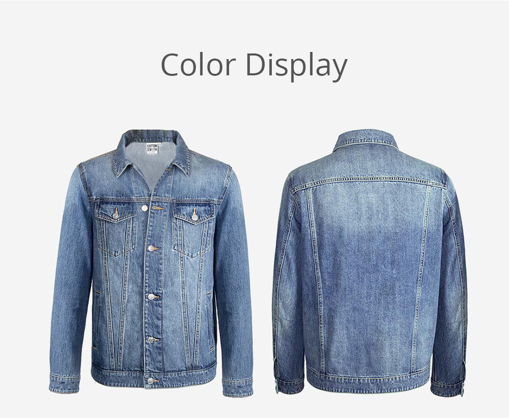 Xiaomi COTTONSMITH Simple Fashion Lapel Cotton Denim Jacket Size M