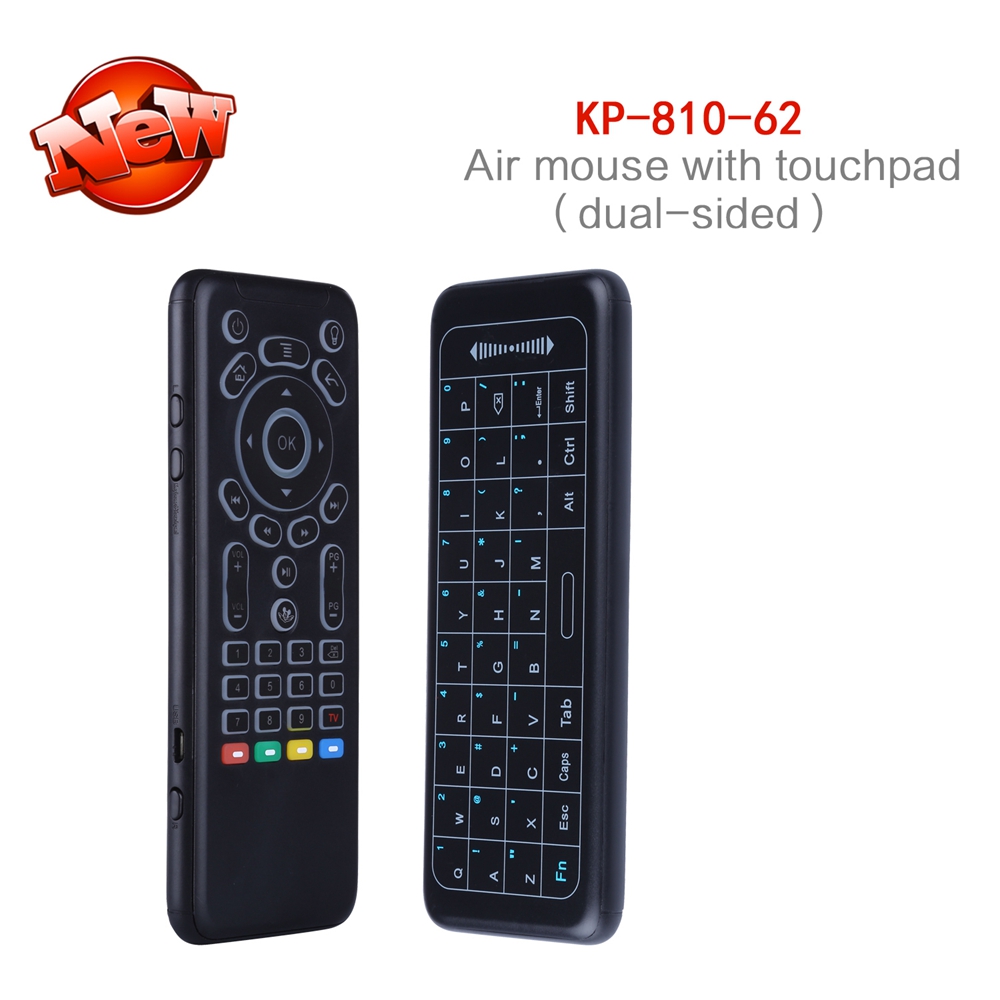 iPazzPort KP-62 7-Colour Backlight Full Touchpad 6-Axis Air Mouse 2.4G RF Mode Compatible with Windows/Android/iOS