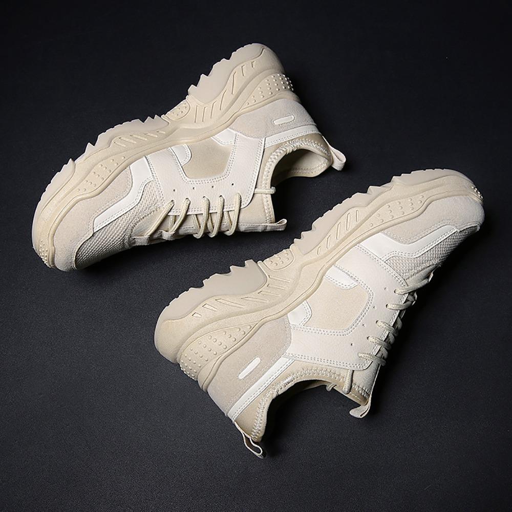 S333 Men Fashion Comfortable Sports Shoes Rubber Sole EU43 - Beige