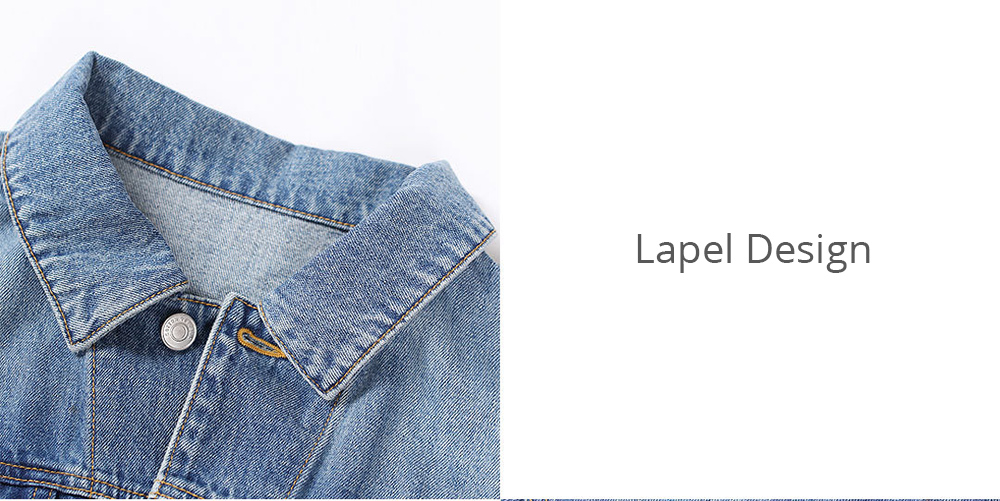 Xiaomi COTTONSMITH Simple Fashion Lapel Cotton Denim Jacket Size M