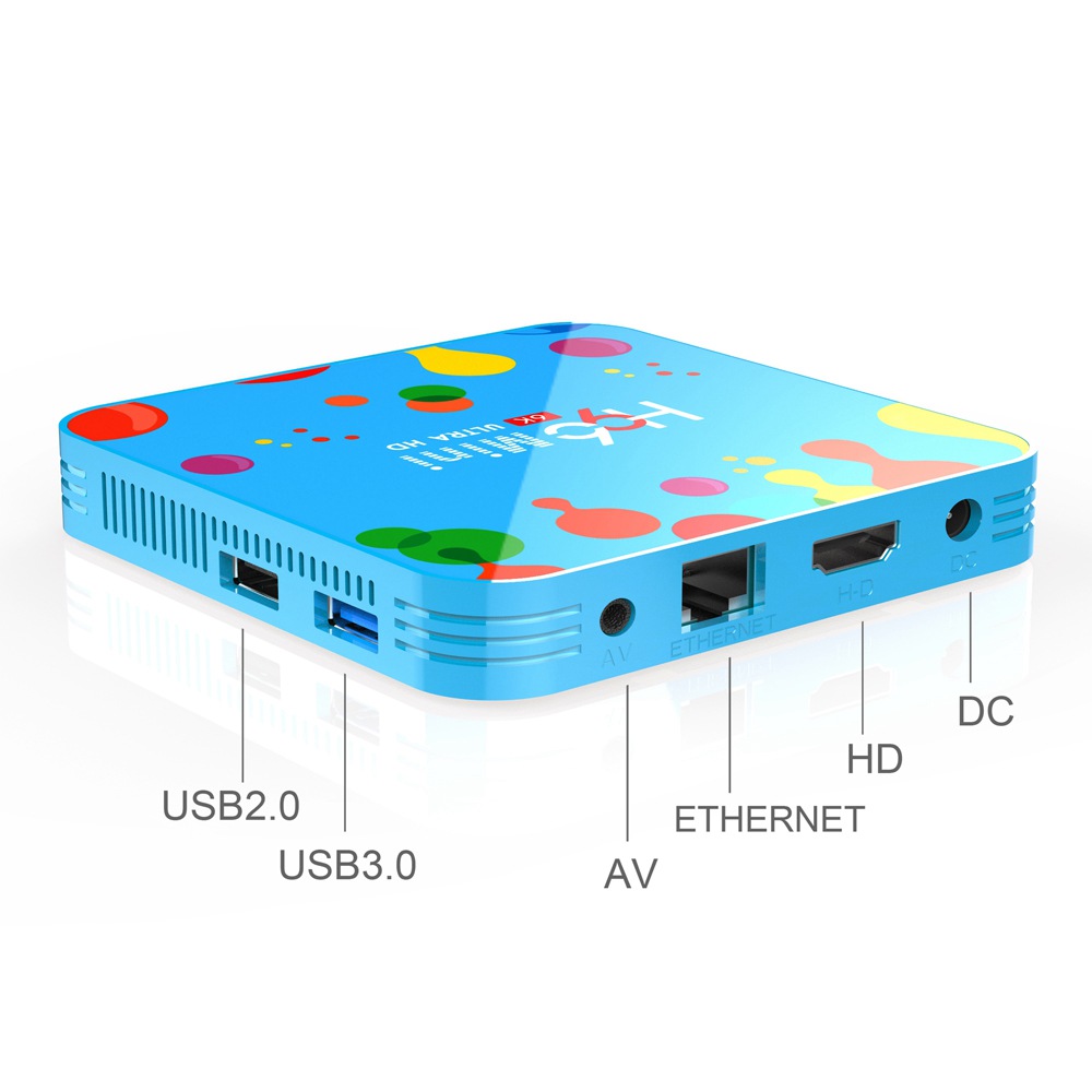 H96 Mini TV Box Android9.0 Allwinner H6 4G/32G 2.4G+5G WiFi Bluetooth 100Mbps LAN USB3.0
