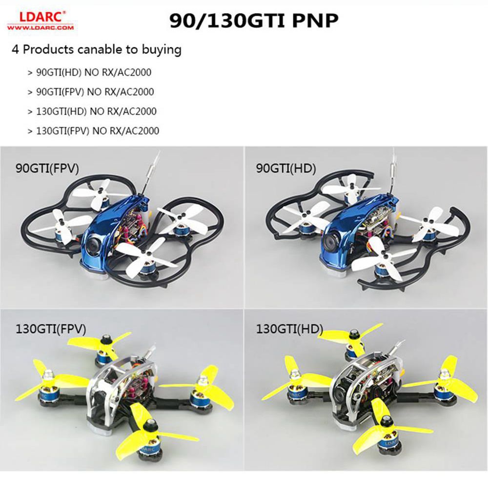 LDARC 130GTI FPV 3Inch 4S FPV Racing Drone With F411 OSD 20A 48CH 200mW VTX C1200 1200TVL Camera PNP