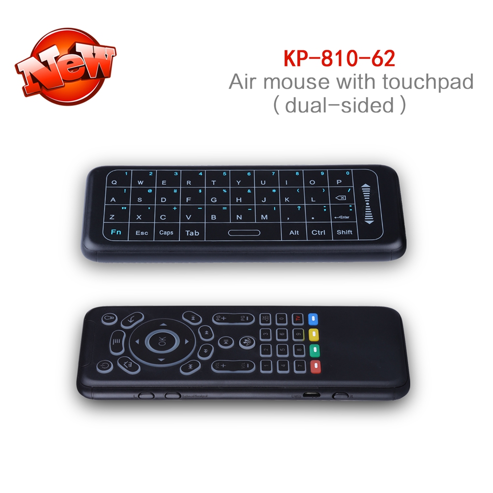 iPazzPort KP-62 7-Colour Backlight Full Touchpad 6-Axis Air Mouse 2.4G RF Mode Compatible with Windows/Android/iOS