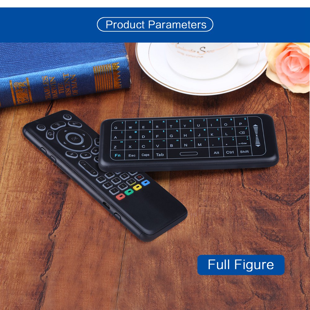 iPazzPort KP-62 7-Colour Backlight Full Touchpad 6-Axis Air Mouse 2.4G RF Mode Compatible with Windows/Android/iOS