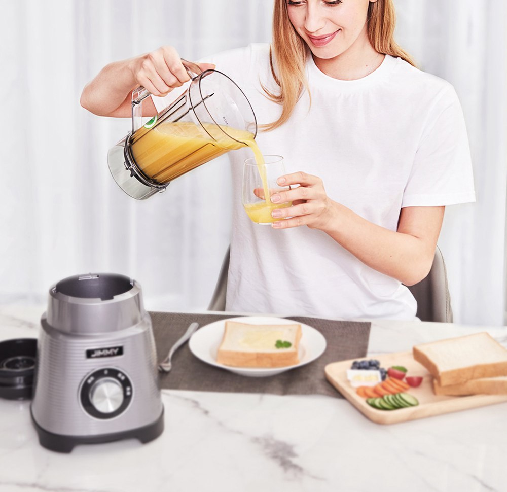 JIMMY B32/KA-PB302 22000 rpm Motor Household Blender 2 Level Speed Self-cleaning with Carry-on Cup - Grey