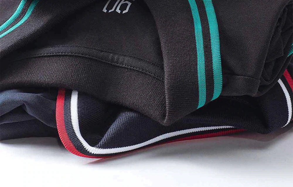 Xiaomi 90 Fun Classic Stripe Polo Shirt Breathable Fabric Wicking Moisture Size S - Navy Blue