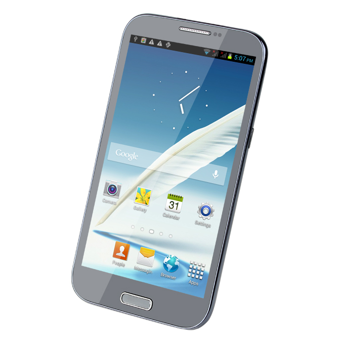 Tinhe(Tianhe) N7100 5.5 Inch QHD Screen MTK6577 Dual Core Smartphone 4GB ROM 8.0MP Camera Android 4.0 OS with 3G/GPS - Gray
