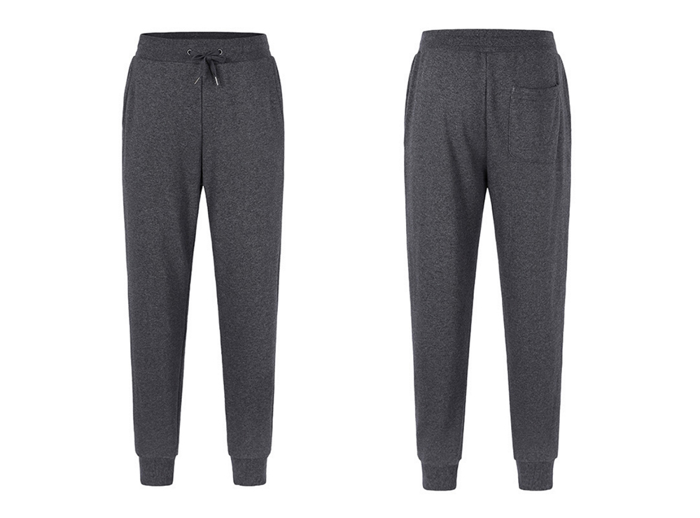 Xiaomi ULEEMARK Men Cotton Sport Pants Casual High Elasticity Knit Trousers Size M - Dark Gray