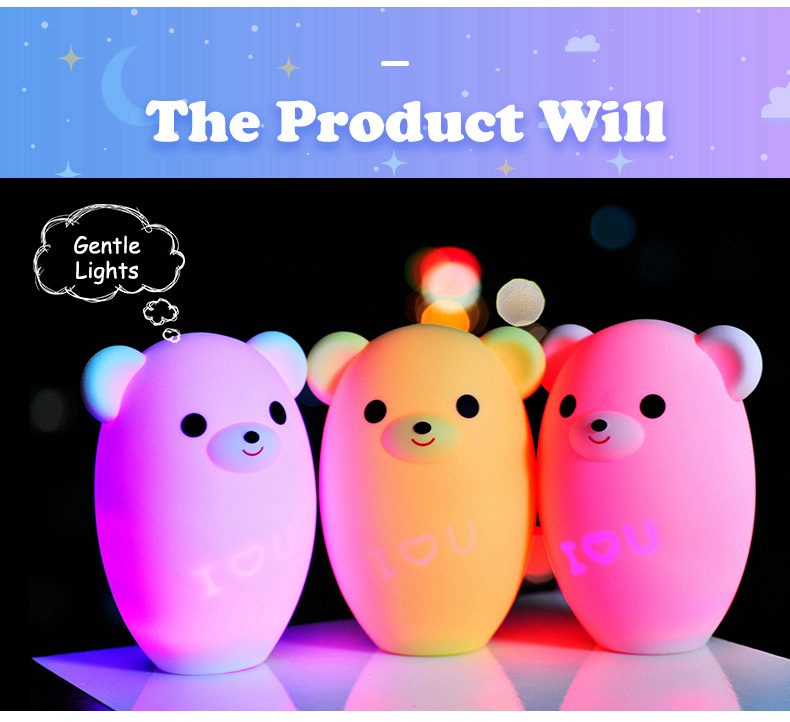 AOLAND S2 Smart Bluetooth Speaker Music Small Night Light Lemon Bear Shape - White