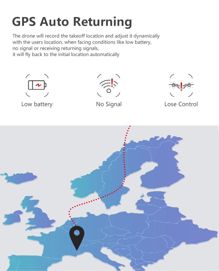 AOSENMA CG033 5G 1080P FHD WIFI FPV RC Drone Servo Gimbal Foldable Brushless with GPS Follow Me Mode RTF - Blue