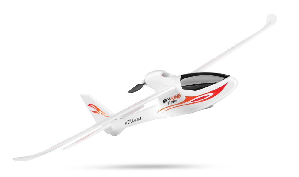 Wltoys F959 SKY-King 2.4G 3CH 750mm Wingspan EPO Push-back Sailplanes RC Airplane RTF - Blue
