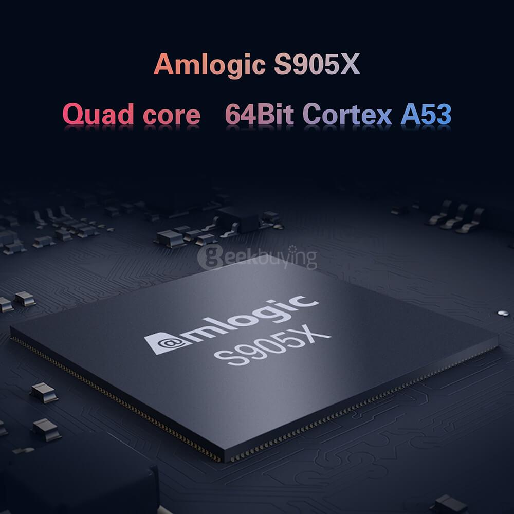 T6 Android 6.0 Marshmallow Amlogic S905X TV BOX 4K 60FPS 8GB eMMC 802.11b/g/n LAN H.265