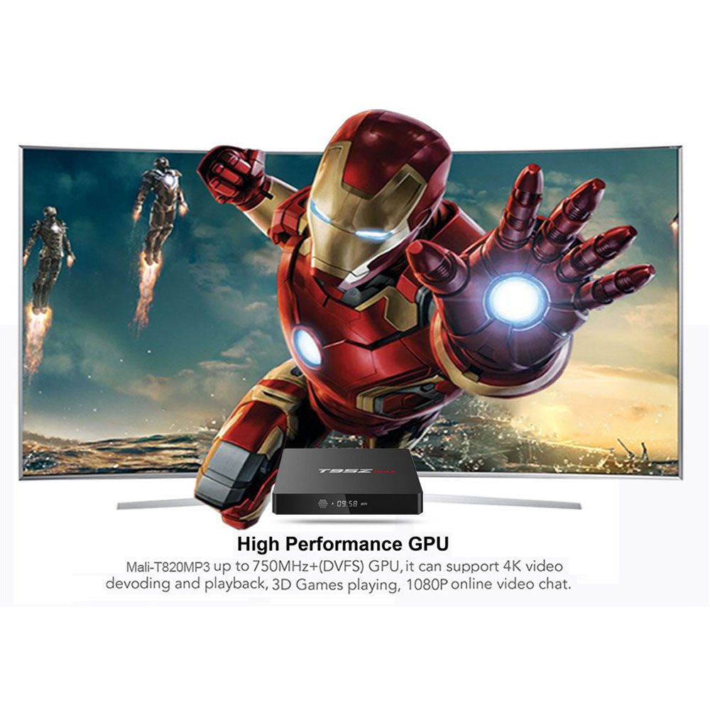 T95Z Max Amlogic S912 Android 7.1 3GB/32GB TV BOX 2.4G/5G Dual Band WIFI Gigabit LAN Bluetooth LED Display