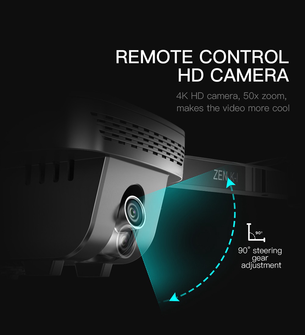 VISUO ZEN K1 4K UHD 5G WIFI FPV GPS Foldable RC Drone With 50X Zoom 30mins Flying Time Dual Camera Switchable RTF