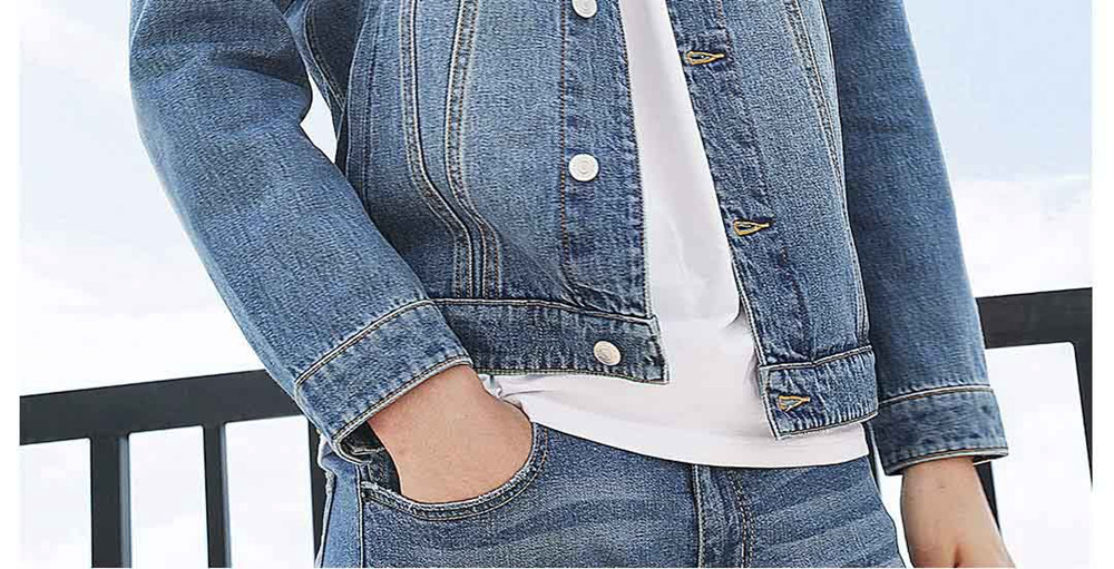 Xiaomi COTTONSMITH Simple Fashion Lapel Cotton Denim Jacket Size M