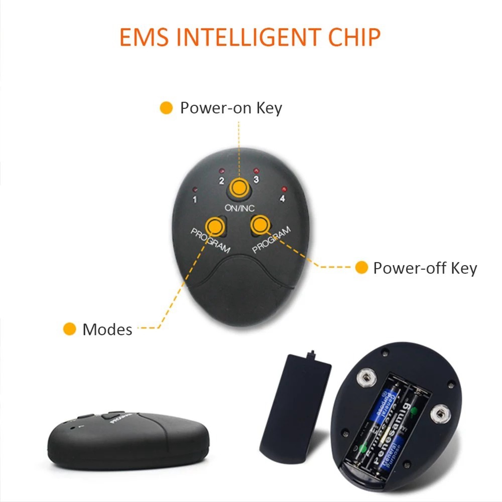 Abdominal Muscle Trainer Apparatus Electric Body-building Fitness Machine - Pink