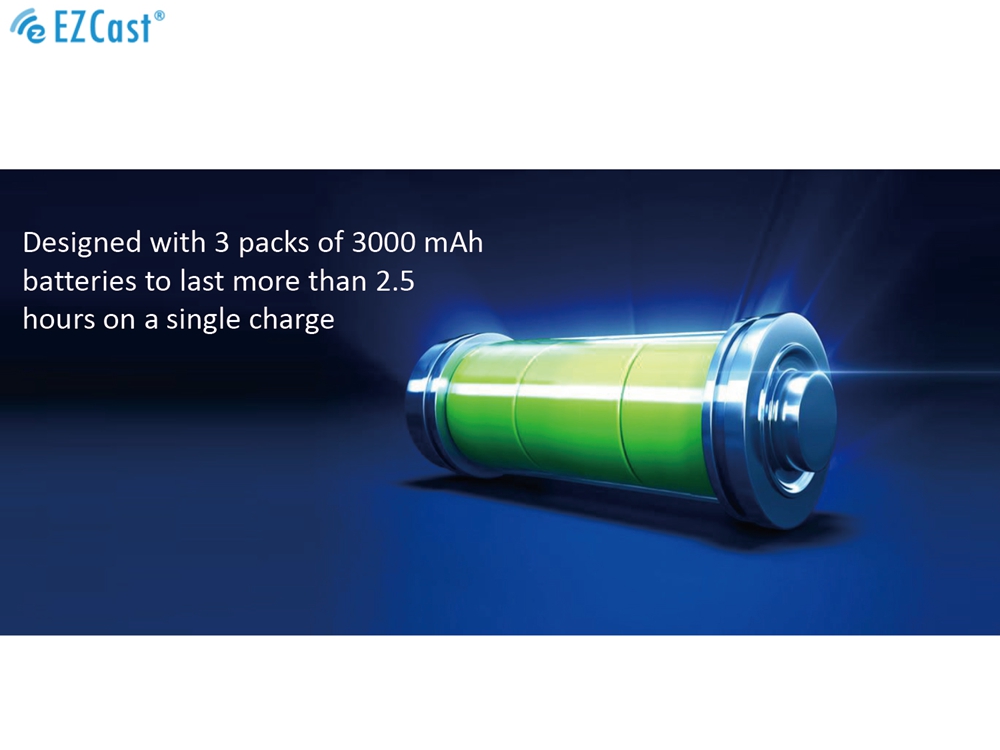 Ezcast Beam Mini Projector J2 Built-In Battery Support iOS/Android Device Ezcast/Ezwire