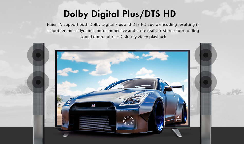 Haier U55H7000 55" 4K UHD Smart TV 16:9 DVB-T2/S2/C H.265 HDR Netflix 4K Streaming HDMI VGA WIFI LAN Shipped to Italy Spain Portugal