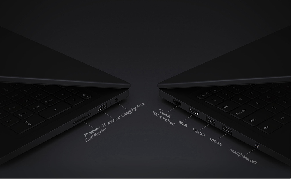Xiaomi Mi Notebook Intel Core i7-8550U Quad Core 15.6" 72% FHD Screen 1920*1080 16GB DDR4 512GB SATA SSD Windows 10 - Grey