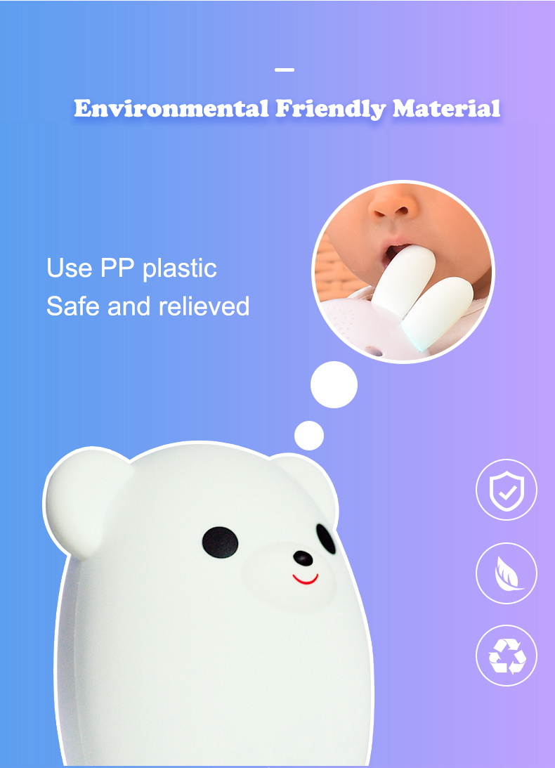 AOLAND S2 Smart Bluetooth Speaker Music Small Night Light Lemon Bear Shape - White