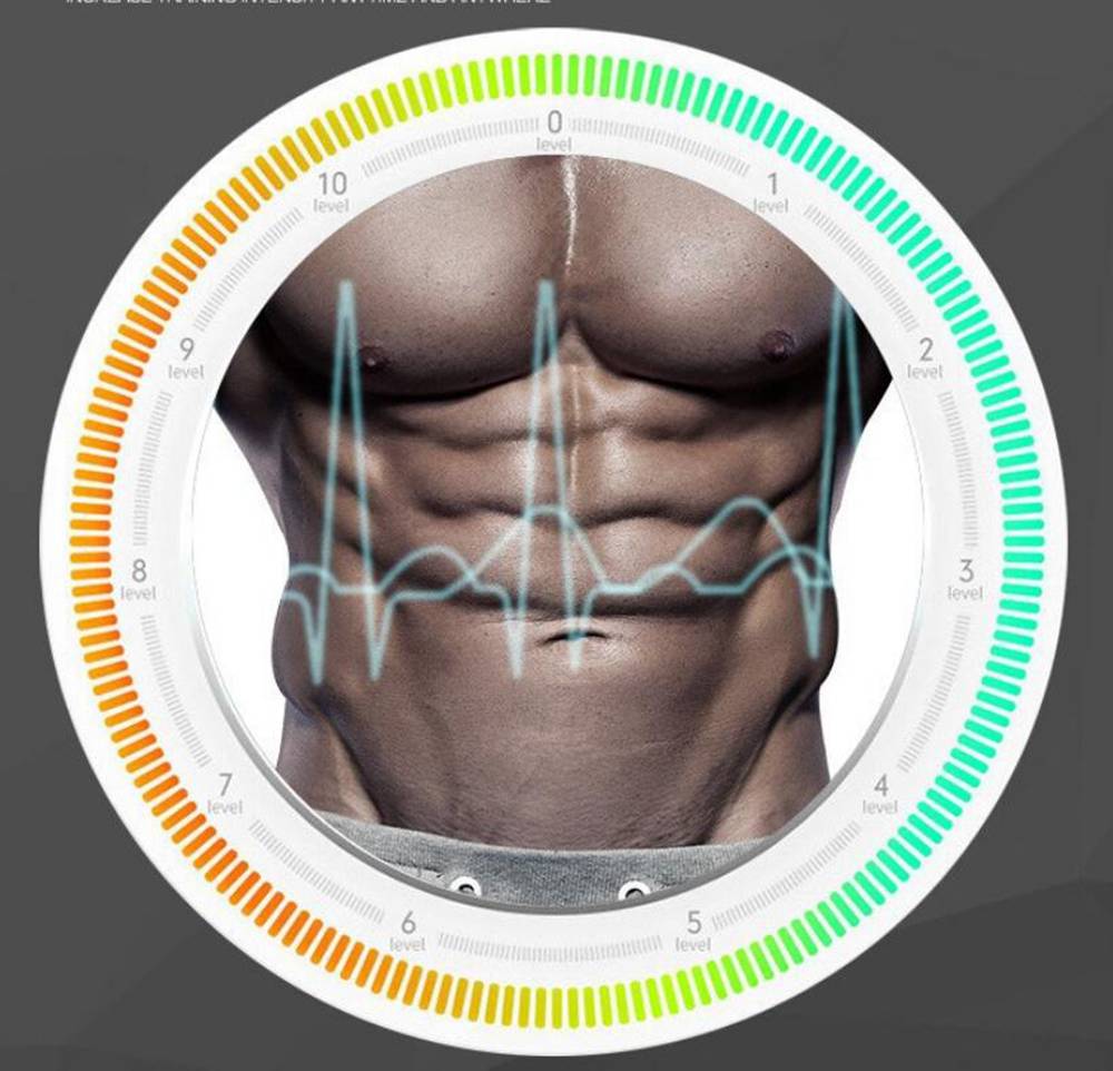 Abdominal Muscle Trainer Apparatus Electric Body-building Fitness Machine - Pink