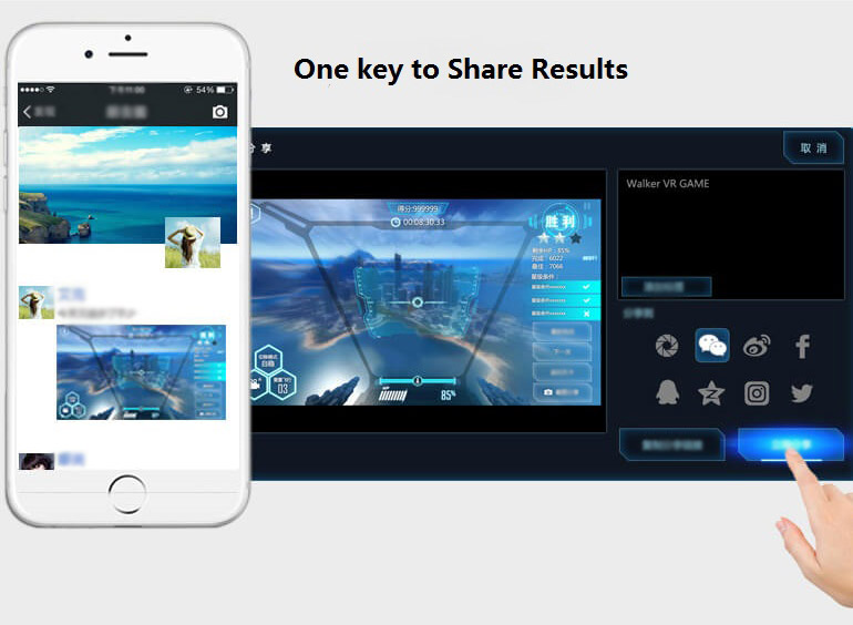 Walkera MR Drone 5.8G FPV 800TVL Camera APP Control VR Virtual Reality RC Racing Quadcopter RTF