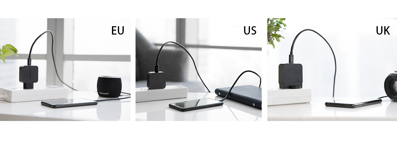 Tronsmart WCP01 US 18W USB Wall Charger Power Delivery 3.0 Type-C for iPhone Samsung Google LG HTC ETC