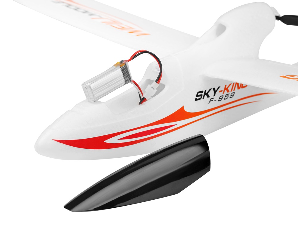 Wltoys F959 SKY-King 2.4G 3CH 750mm Wingspan EPO Push-back Sailplanes RC Airplane RTF - Blue