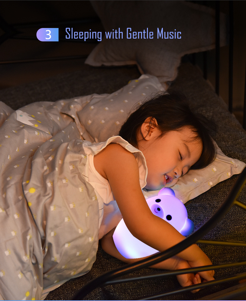 AOLAND S2 Smart Bluetooth Speaker Music Small Night Light Lemon Bear Shape - White