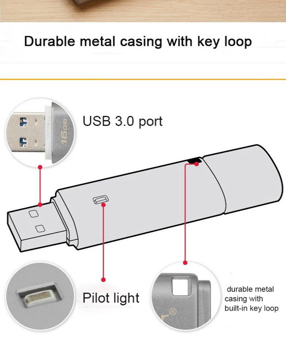 Kingston DTLPG3 64GB USB3.0 Flash Drive Password Protection Automatic Cloud Backup Reading Speed 135MB/s - Silver