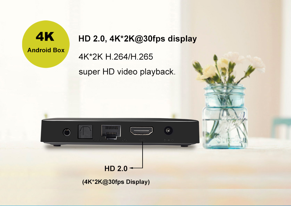 TANIX TX3 PRO Android 7.1 KODI 17.3 Amlogic S905W 1GB/8GB 4K TV BOX WIFI LAN HDMI