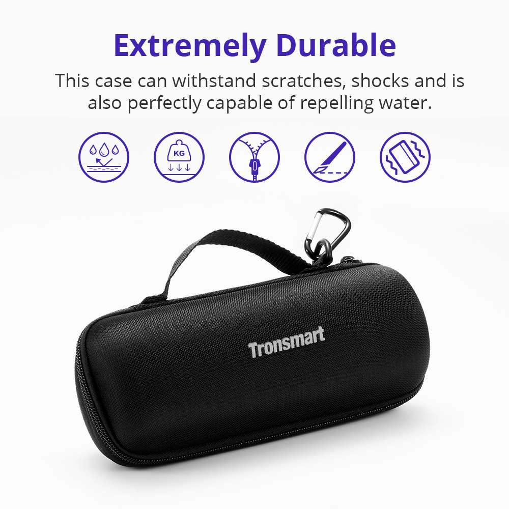 Carrying Case for Tronsmart Element T6 Bluetooth Speaker - Black