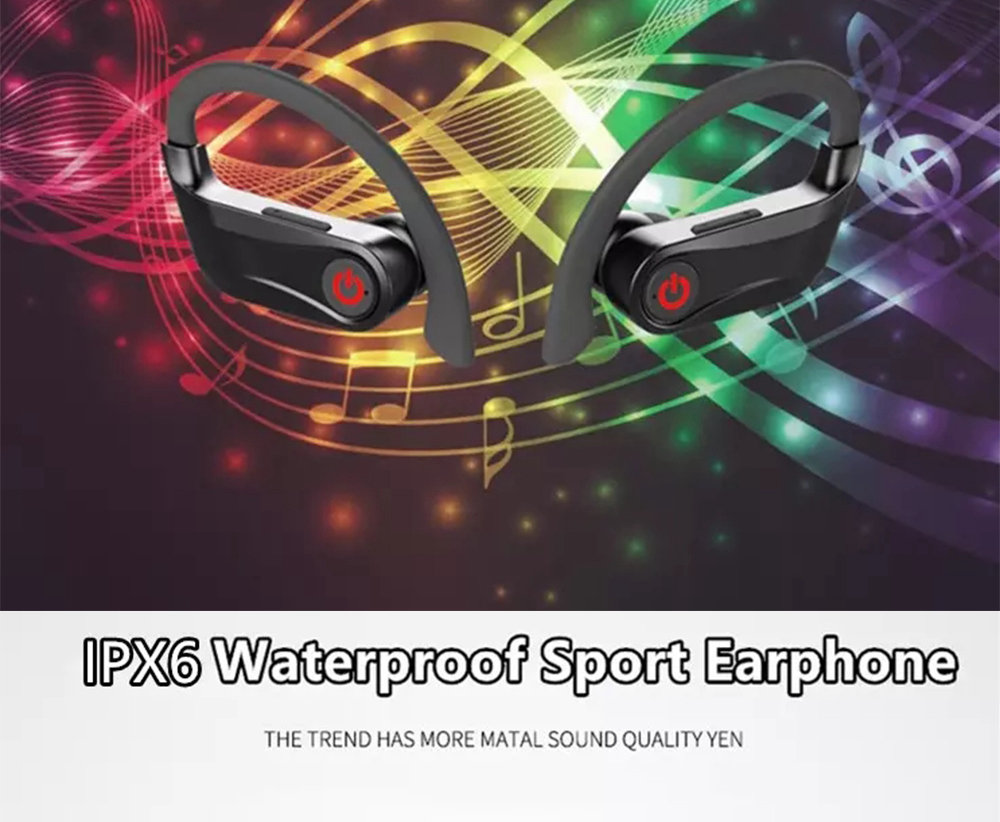 POWERHBQ PRO Bluetooth 5.0 TWS Earphones 10 Hours Playtime IPX5 Button Control Unilateral Use 950mAh Charging Box