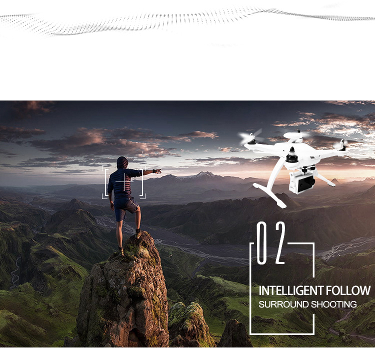 AOSENMA CG035 WIFI FPV Brushless Double GPS Drone with 1080P FHD Camera RC Quadcopter RTF - White
