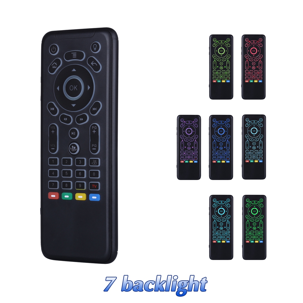 iPazzPort KP-62 7-Colour Backlight Full Touchpad 6-Axis Air Mouse 2.4G RF Mode Compatible with Windows/Android/iOS