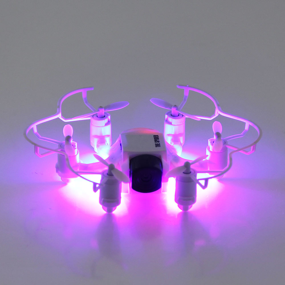 Bundle FQ777-126C MINI Spider Drone RTF White + Extra 3.7V 25C 220mAh Battery