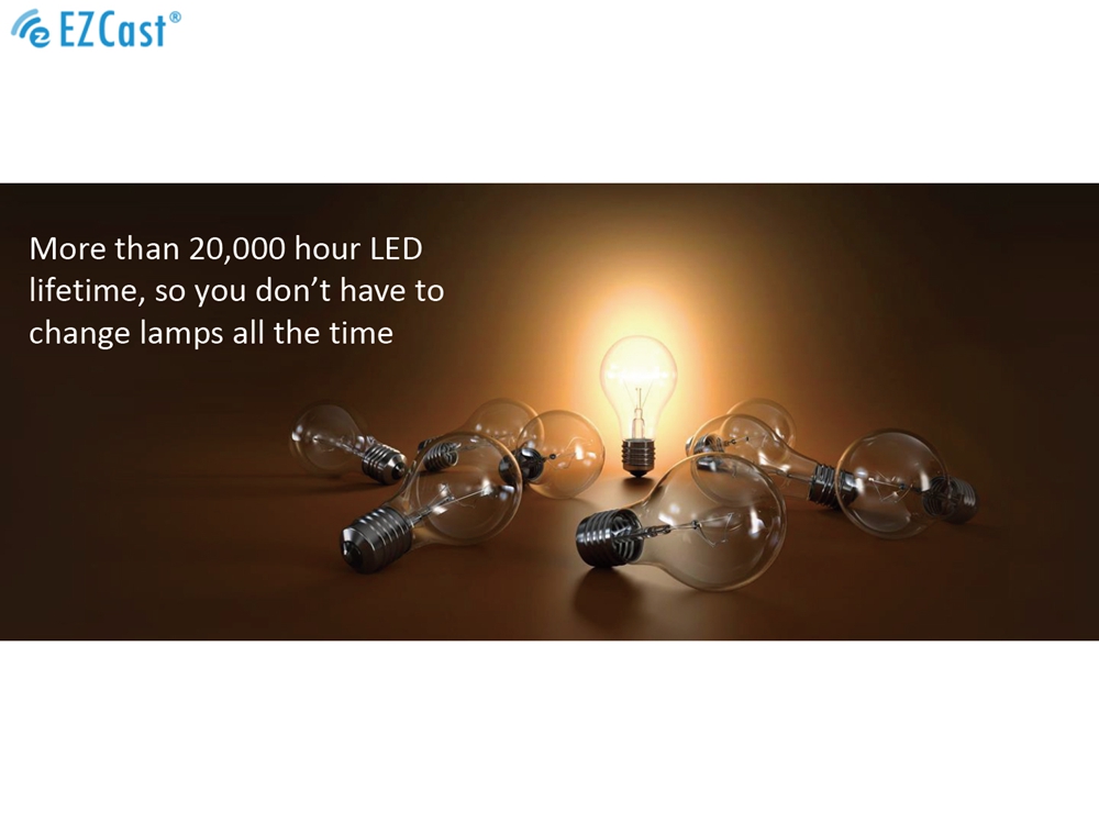 Ezcast Beam Mini Projector J2 Built-In Battery Support iOS/Android Device Ezcast/Ezwire