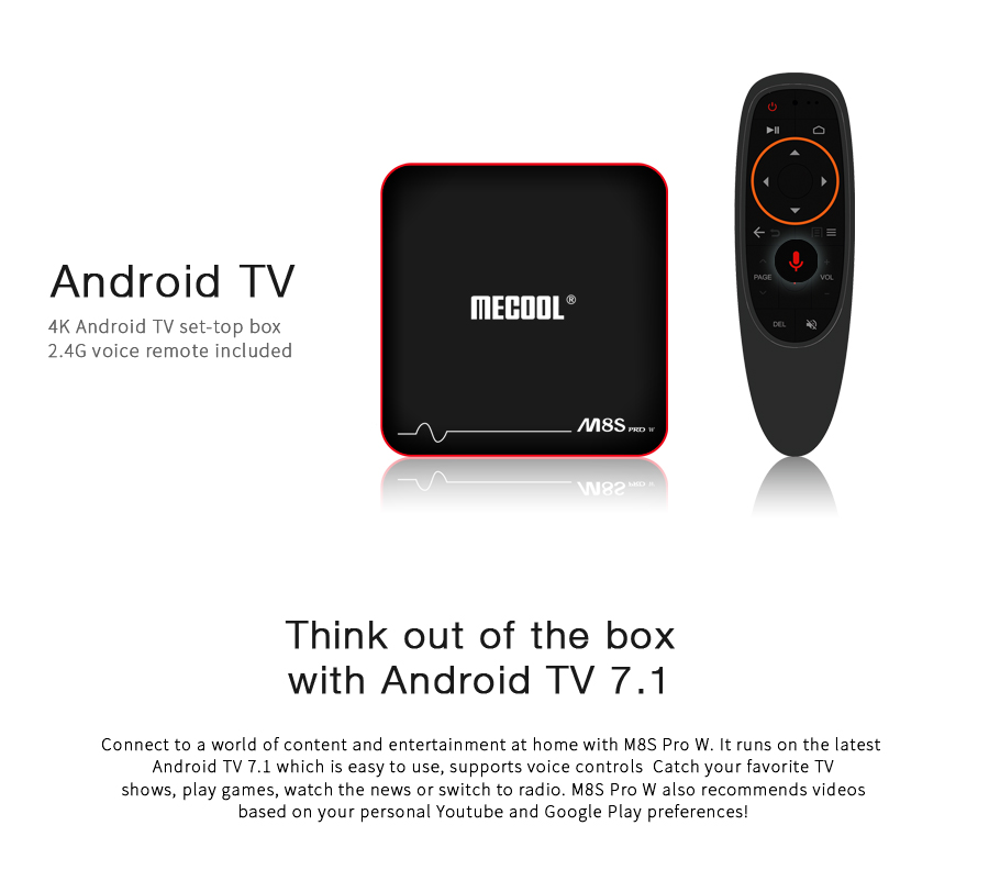 MECOOL M8S PRO W Android TV 7 1 S905W 1GB 8GB TV Box