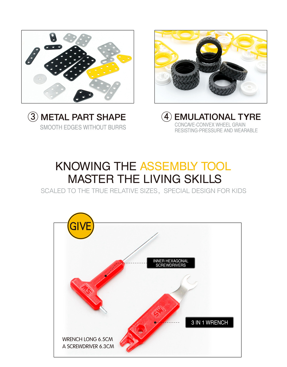 SW SW-006 582PCS DIY Stainless Steel Engineering Vehicle Alloy Assembling Educational Toys