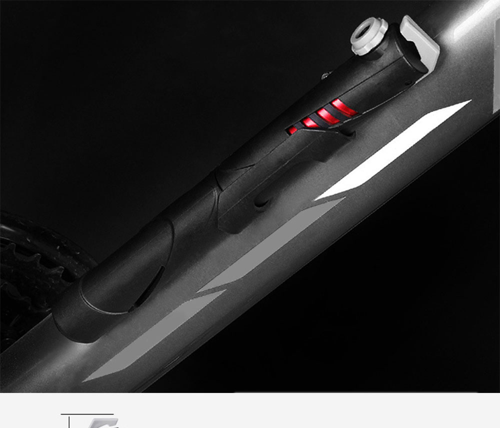 Mini Bike  And E-scooter Pump Air Compressor Tire Inflator High Efficiency - Black And Red