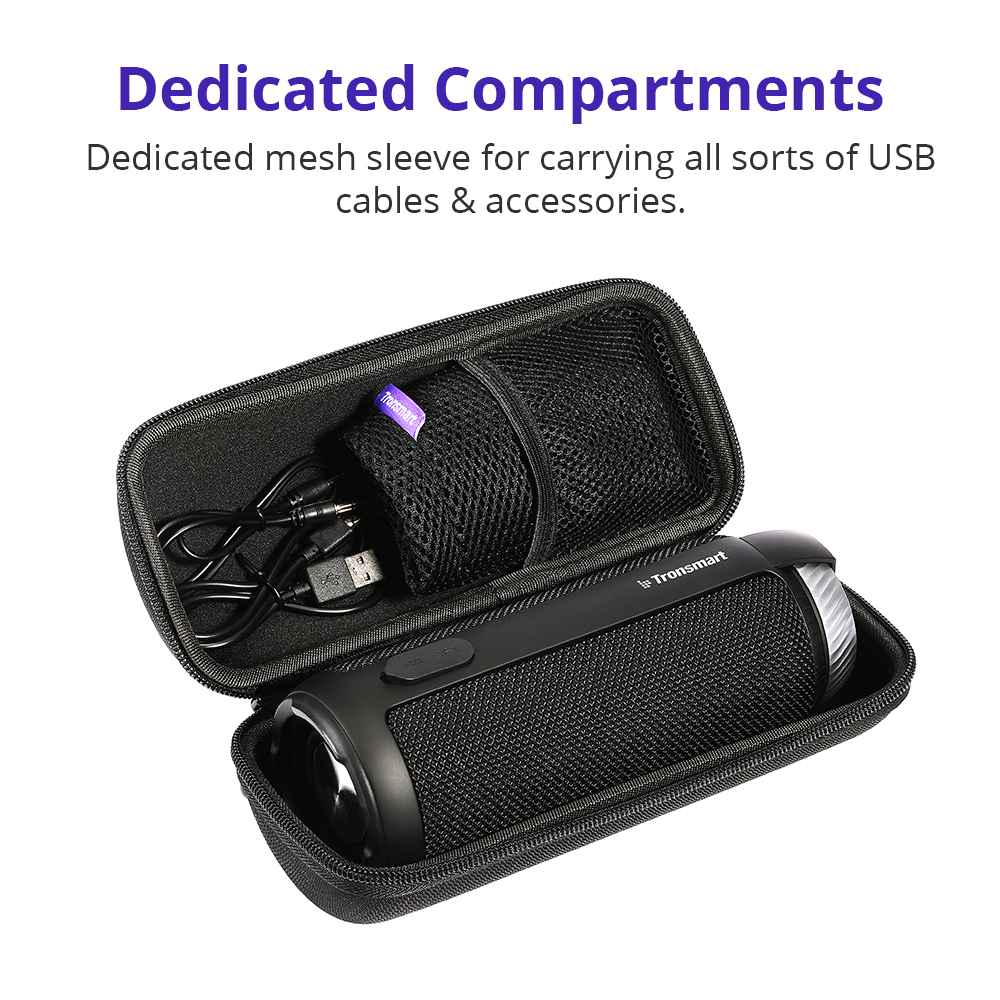 Carrying Case for Tronsmart Element T6 Bluetooth Speaker - Black