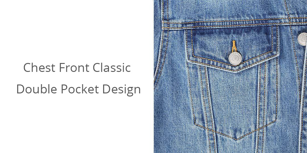 Xiaomi COTTONSMITH Simple Fashion Lapel Cotton Denim Jacket Size M