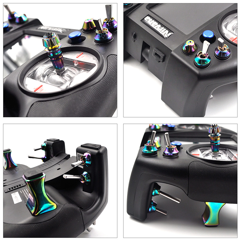 Flysky FS-NV14 Nirvana Transmitter with 3.5" Display 2.4G 14CH Open Source for FPV Racing Drone - Mode 2