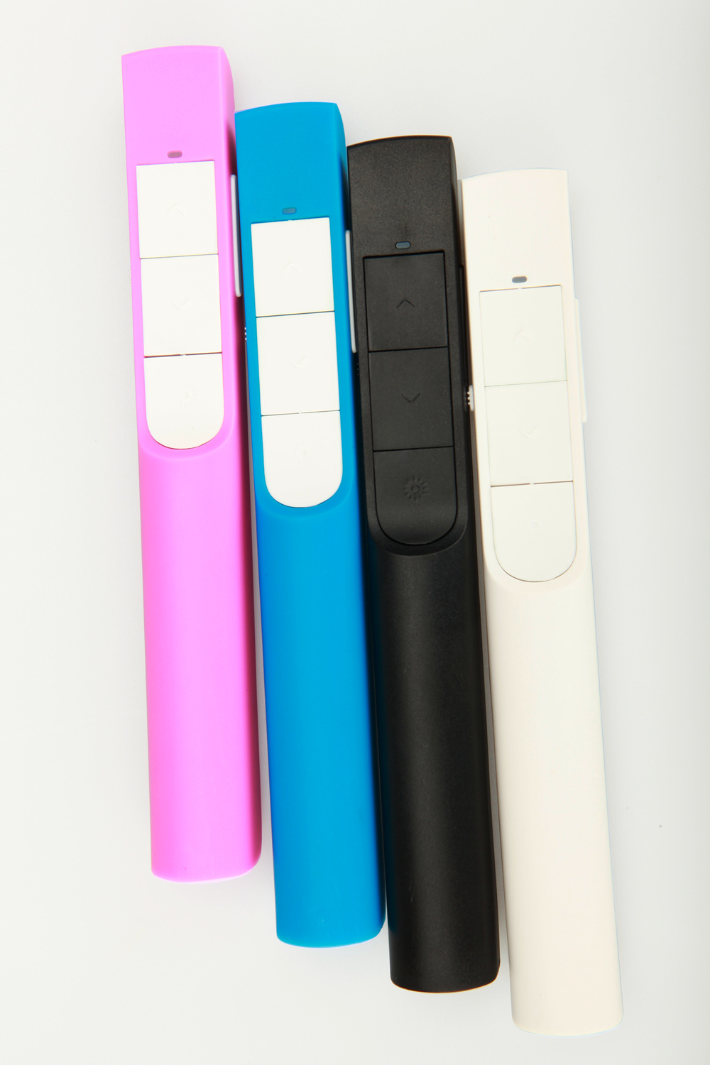 KP-810-37 R.F 2.4G Wireless Connection Green Laser Pointer Pen for PPT Presentation Meeting Education Training - Pink