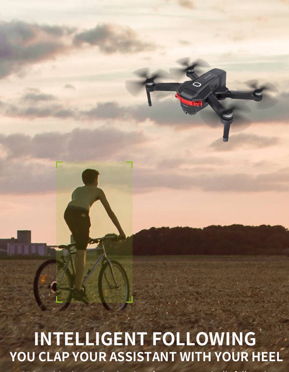 X46G 4K 5G WIFI FPV GPS Brushless Foldable RC Drone Adjustable Wide-angle Camera Optical Flow Positioning RTF - Black
